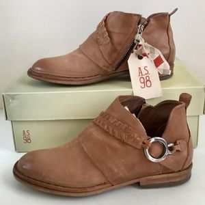 NIB A.S.98 Briant Ankle Boots cognac (38)